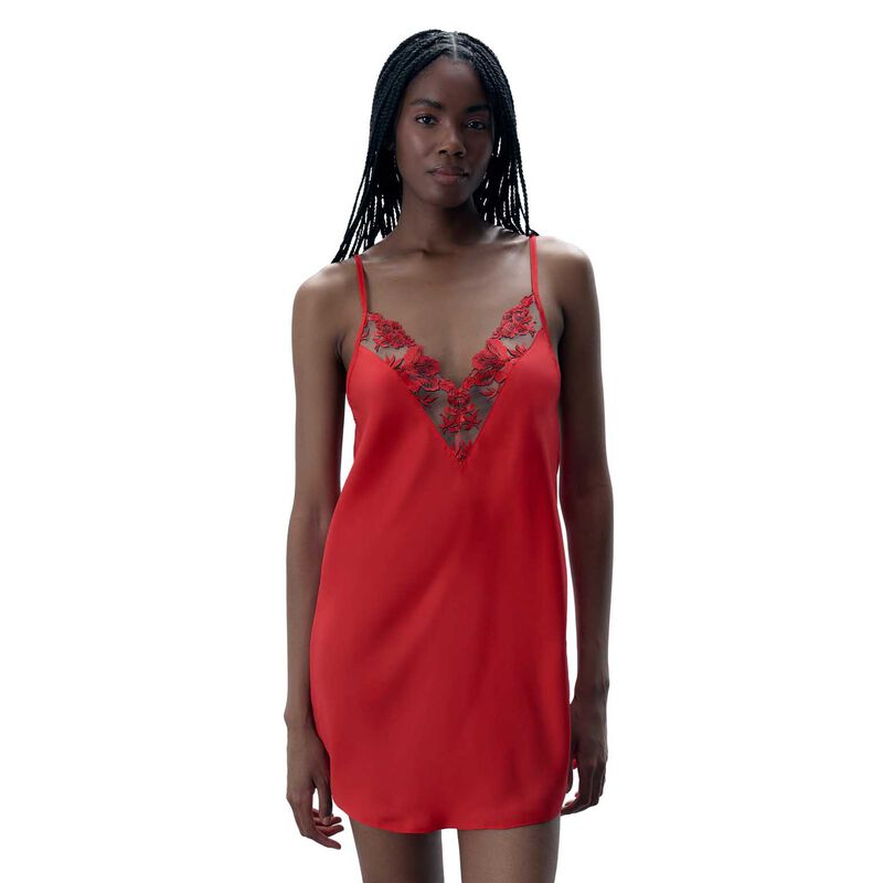 Bluebella Lavanya Luxury Satin Short Chemise image number 0